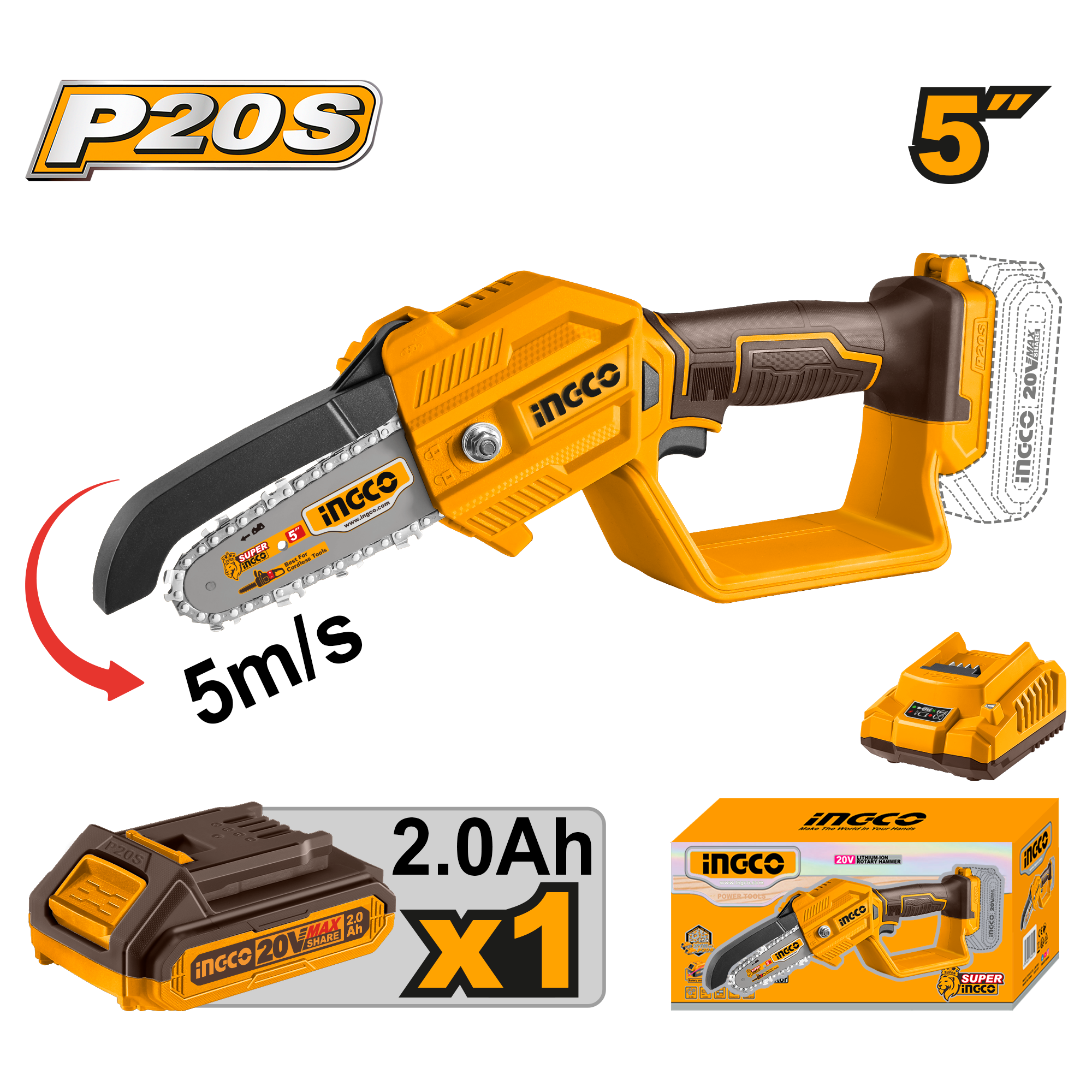 Lithium-Ion Pruner Saw