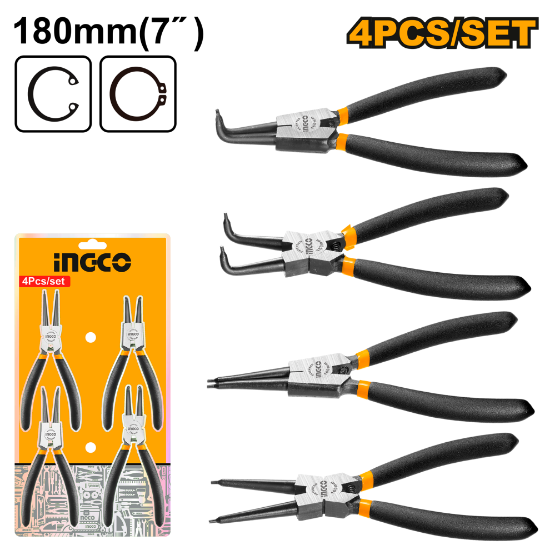 4 Pcs Circlip Plie Set