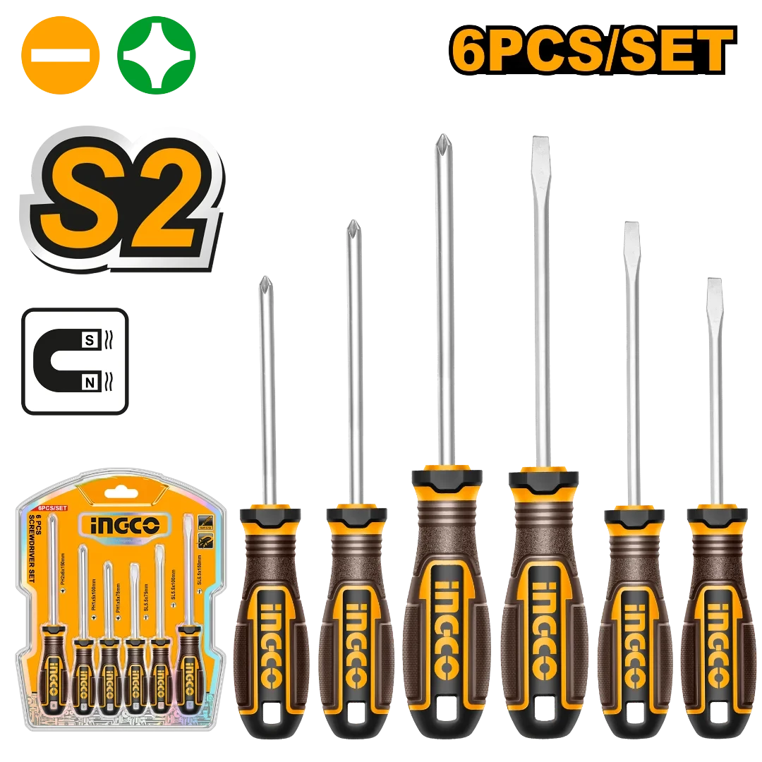 6 Pcs Screwdriver Set