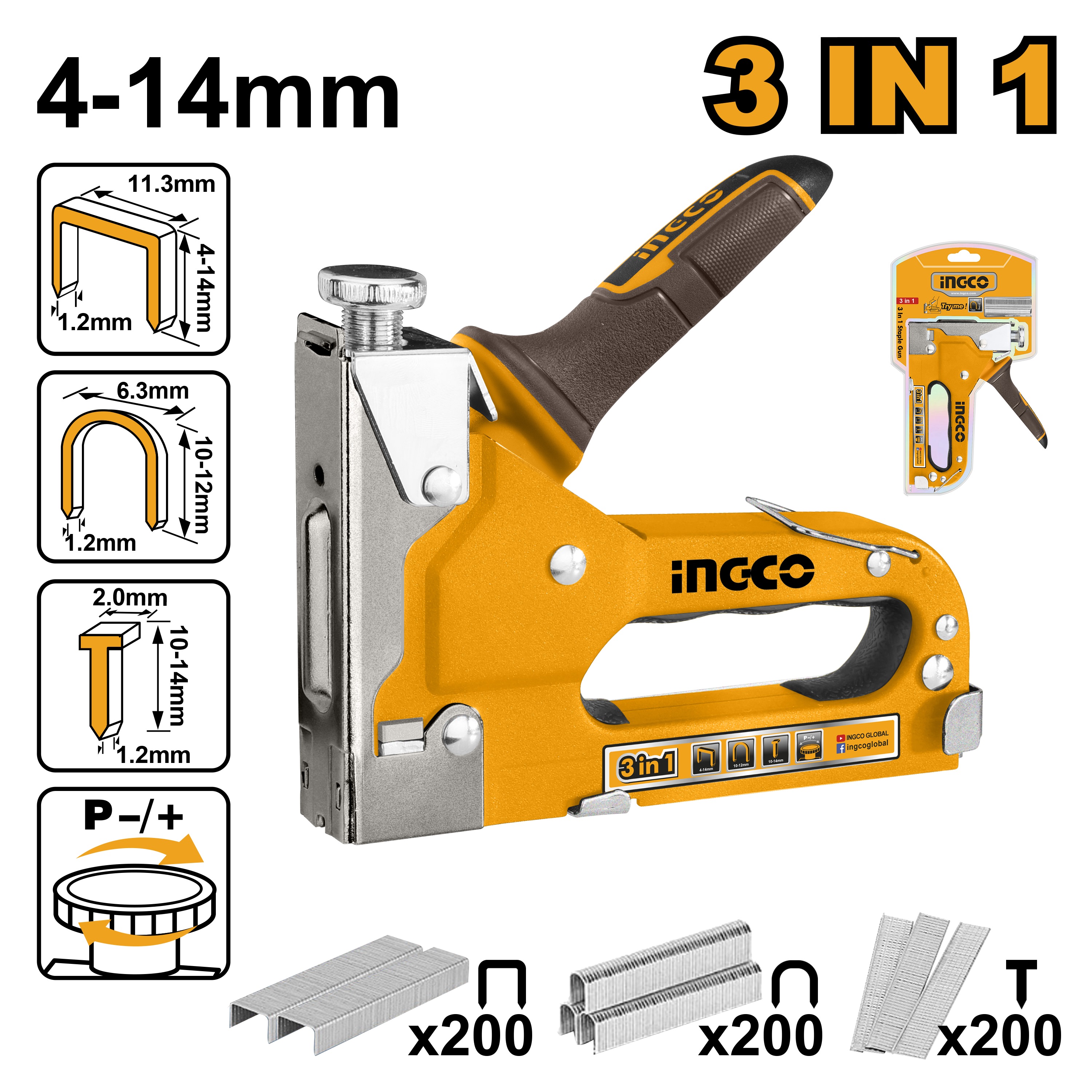 3 In 1 Staple Gun