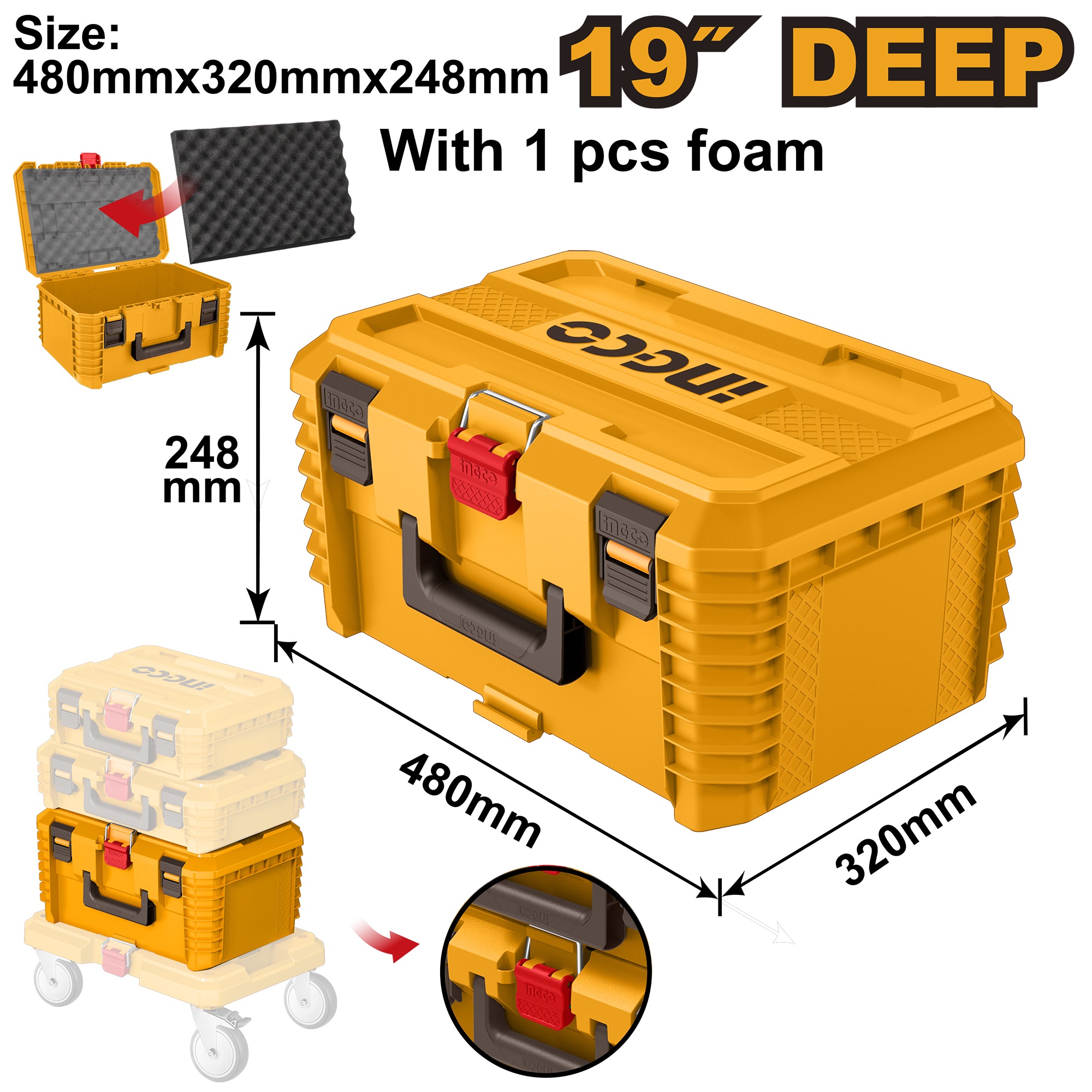 19" Stackable Tool Box