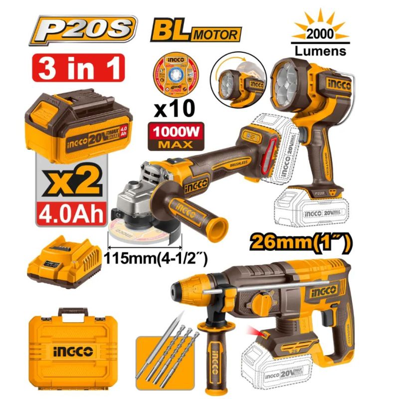 Cordless 3 Pcs Combo Kit