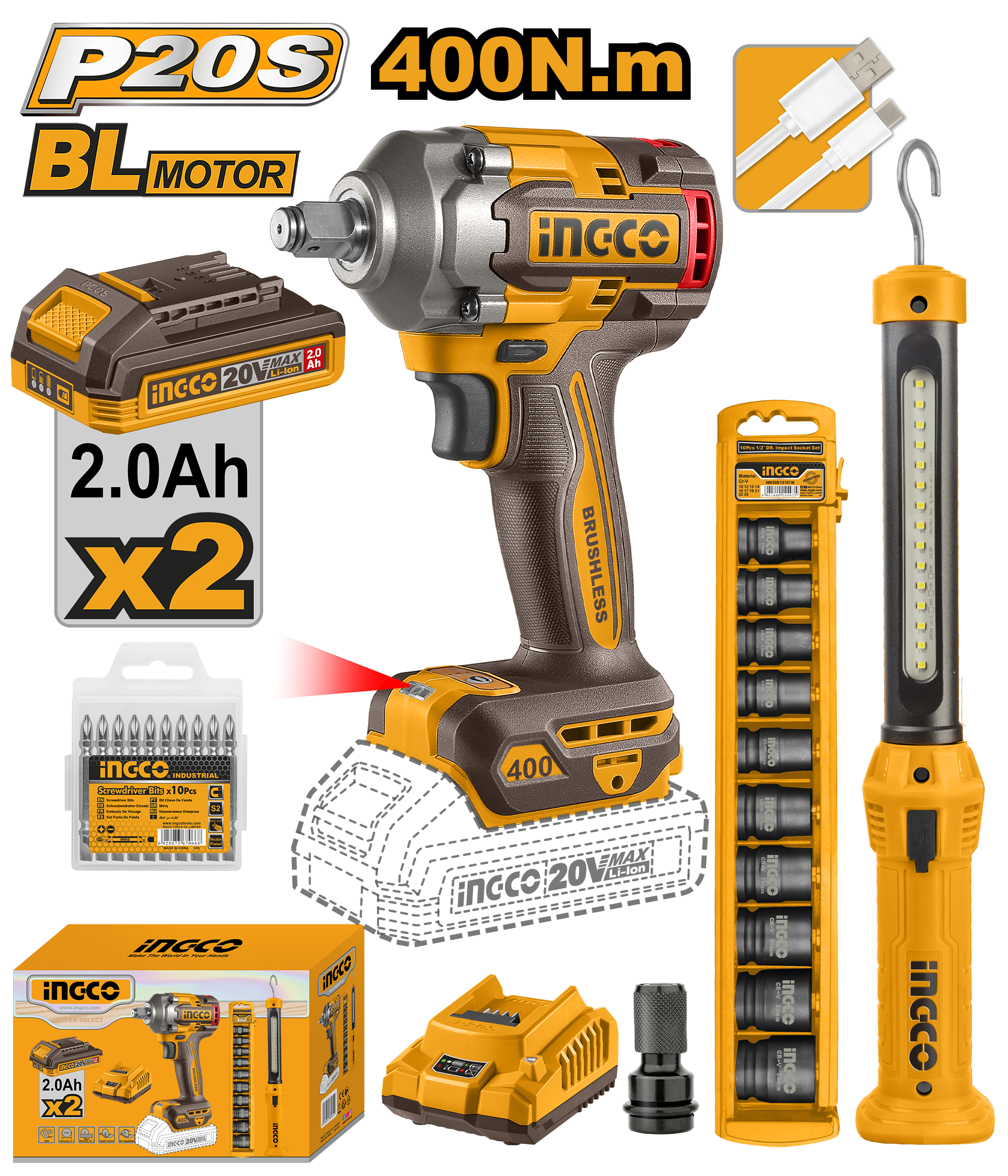 Cordless 2 Pcs Combo Kit