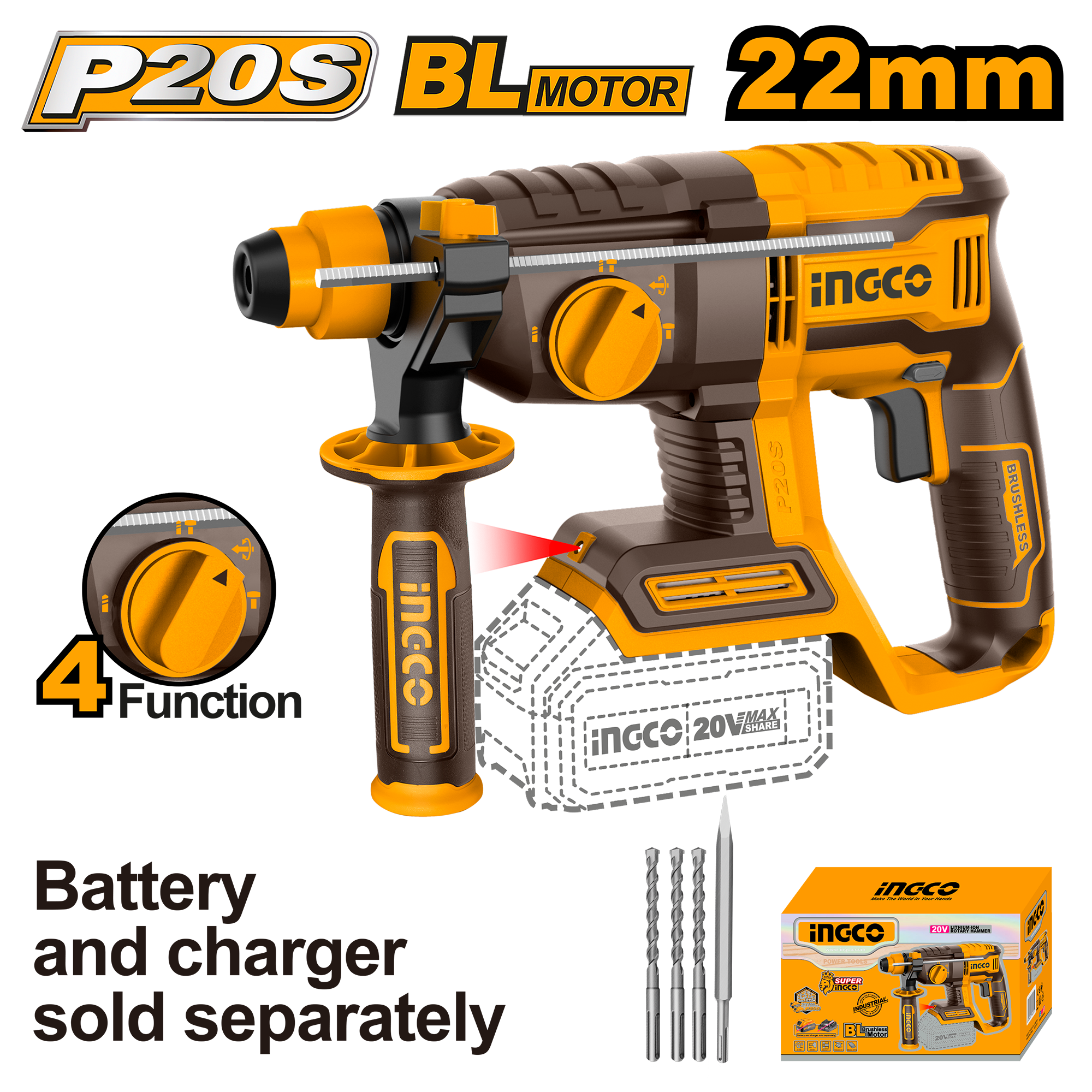 Lithium-Ion Rotary Hammer