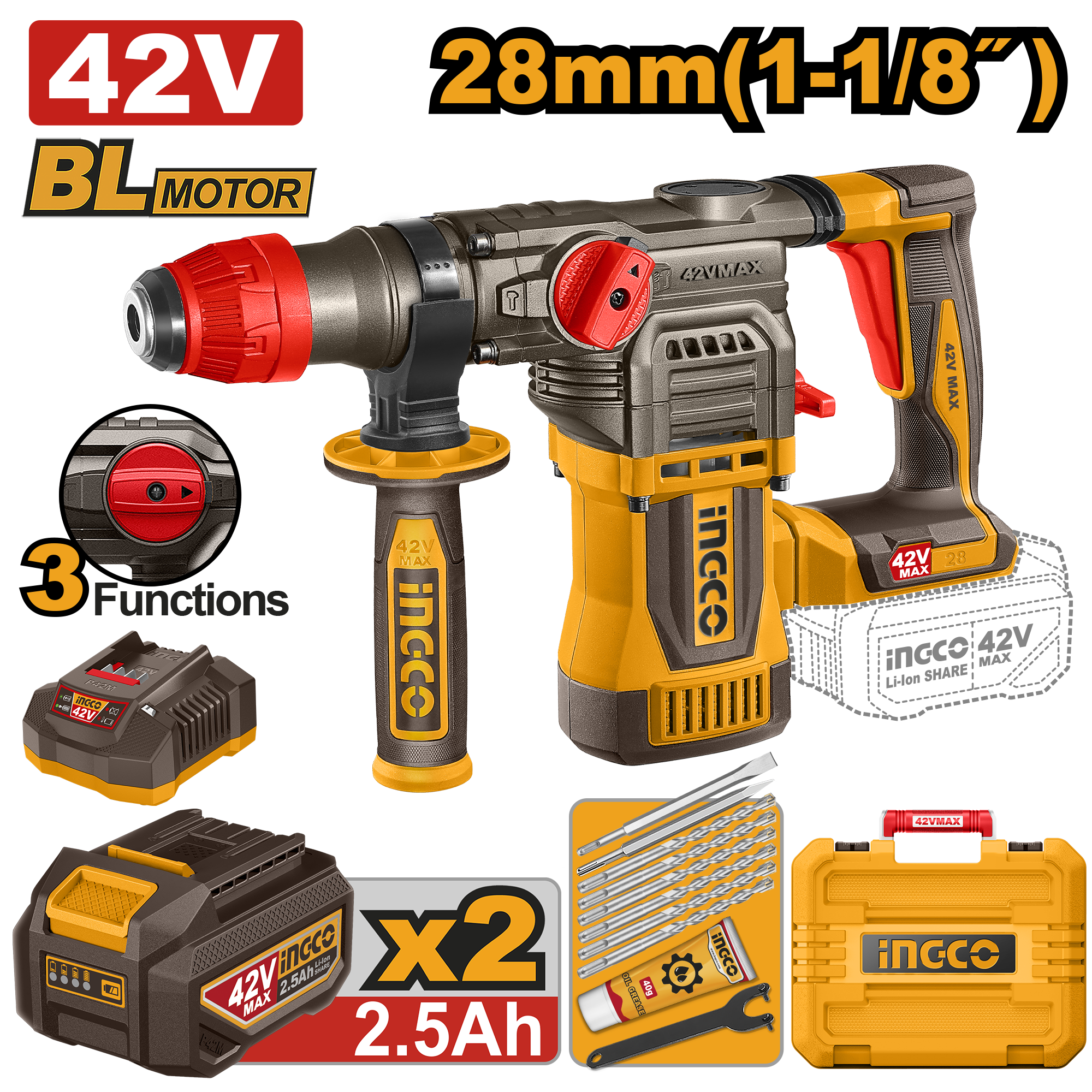Cordless Rotary Hammer