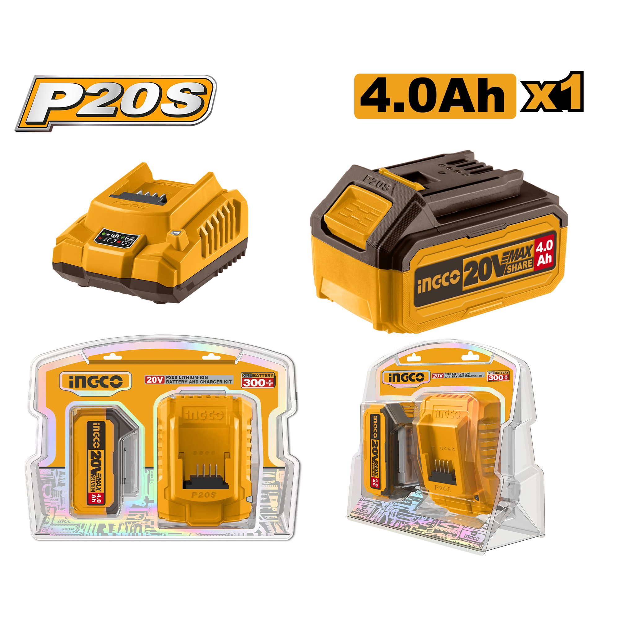 P20S Lithium-Ion Battery And Charger Kit