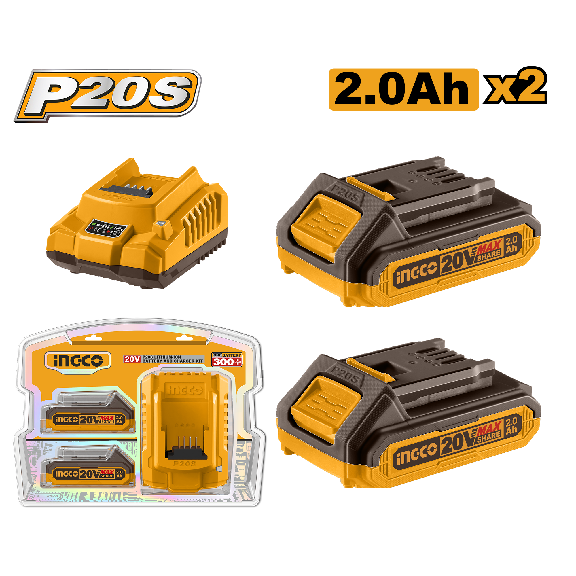 P20S Lithium-Ion Battery And Charger Kit