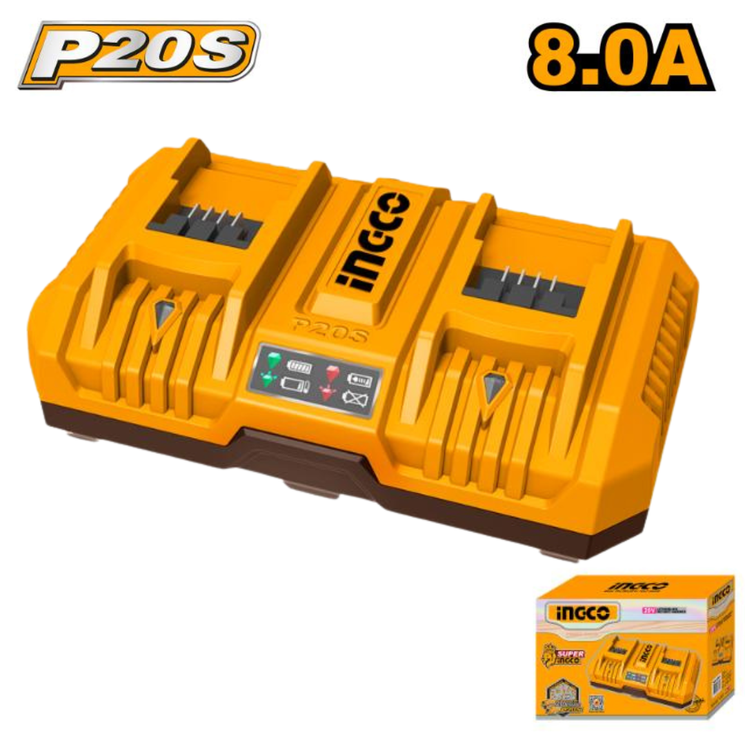 P20S 2-port Lithium-Ion Battery Charger