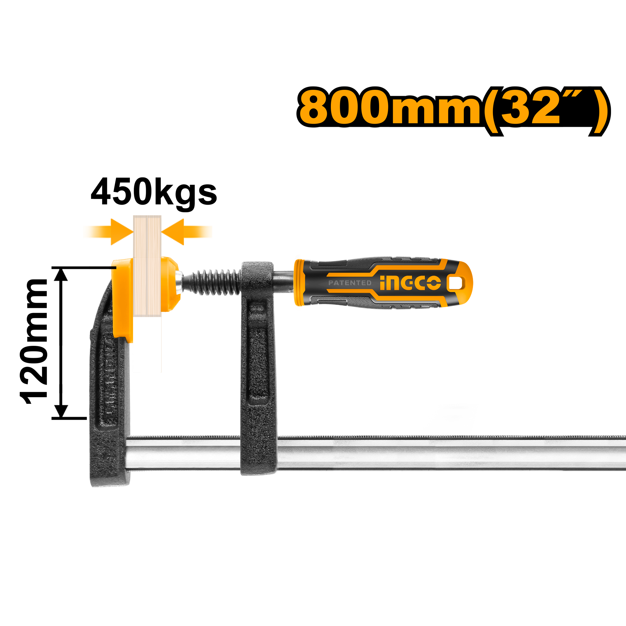F Clamp With Plastic Handle