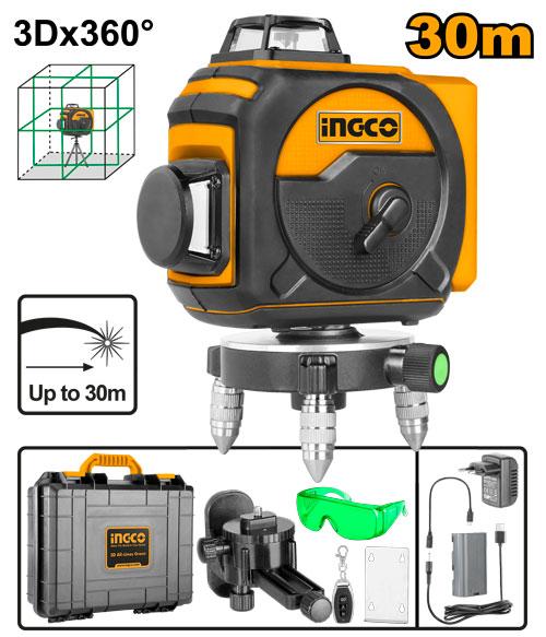 3D Green Beam Self-Leveling Laser Level