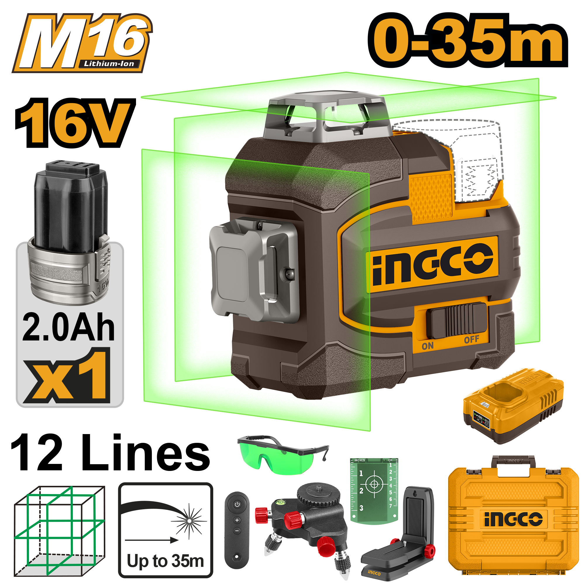 Cordless 3D-Laser Level