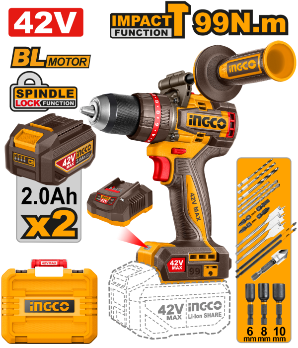 Brushless Cordless Impact Drill
