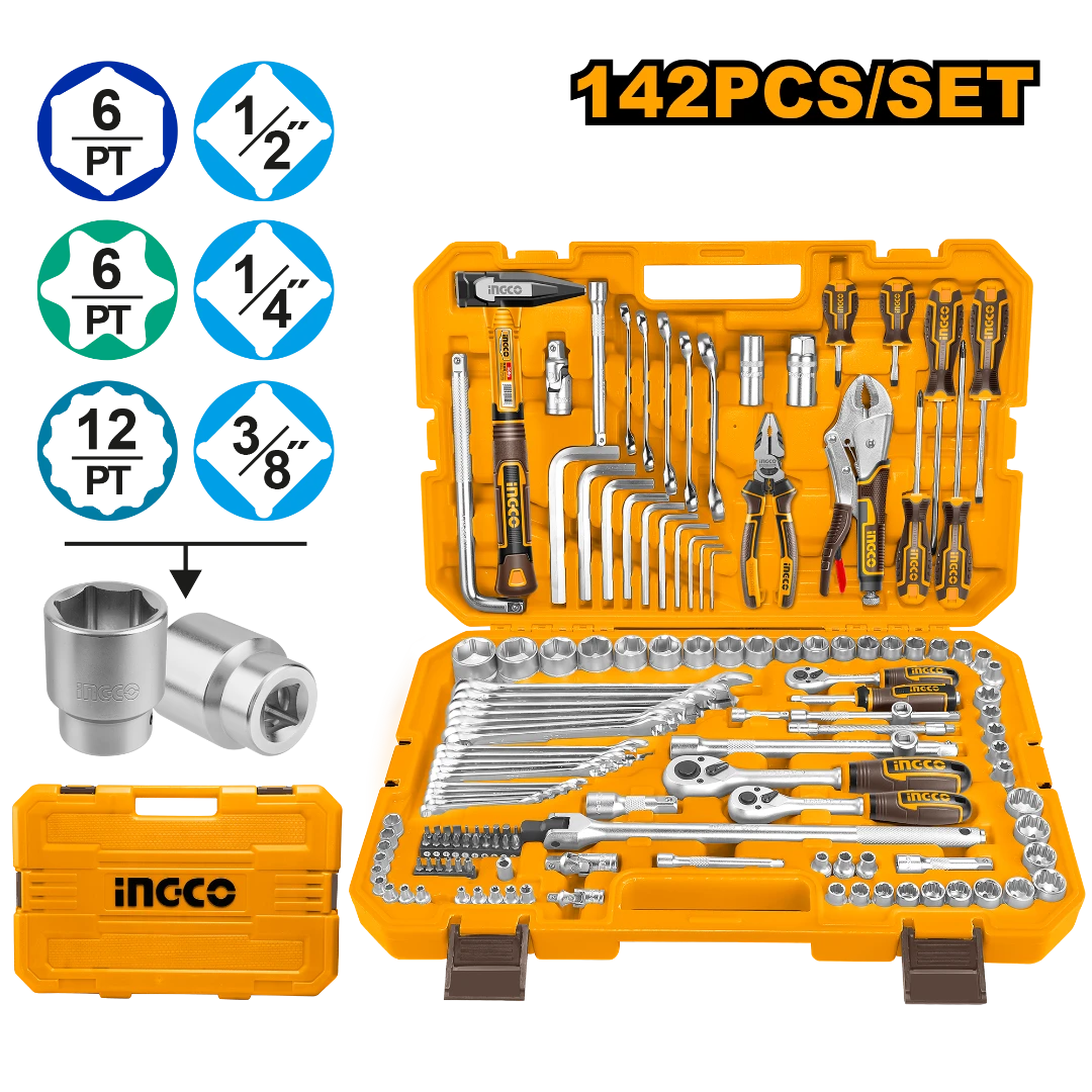 142 Pcs Combination Tools Set