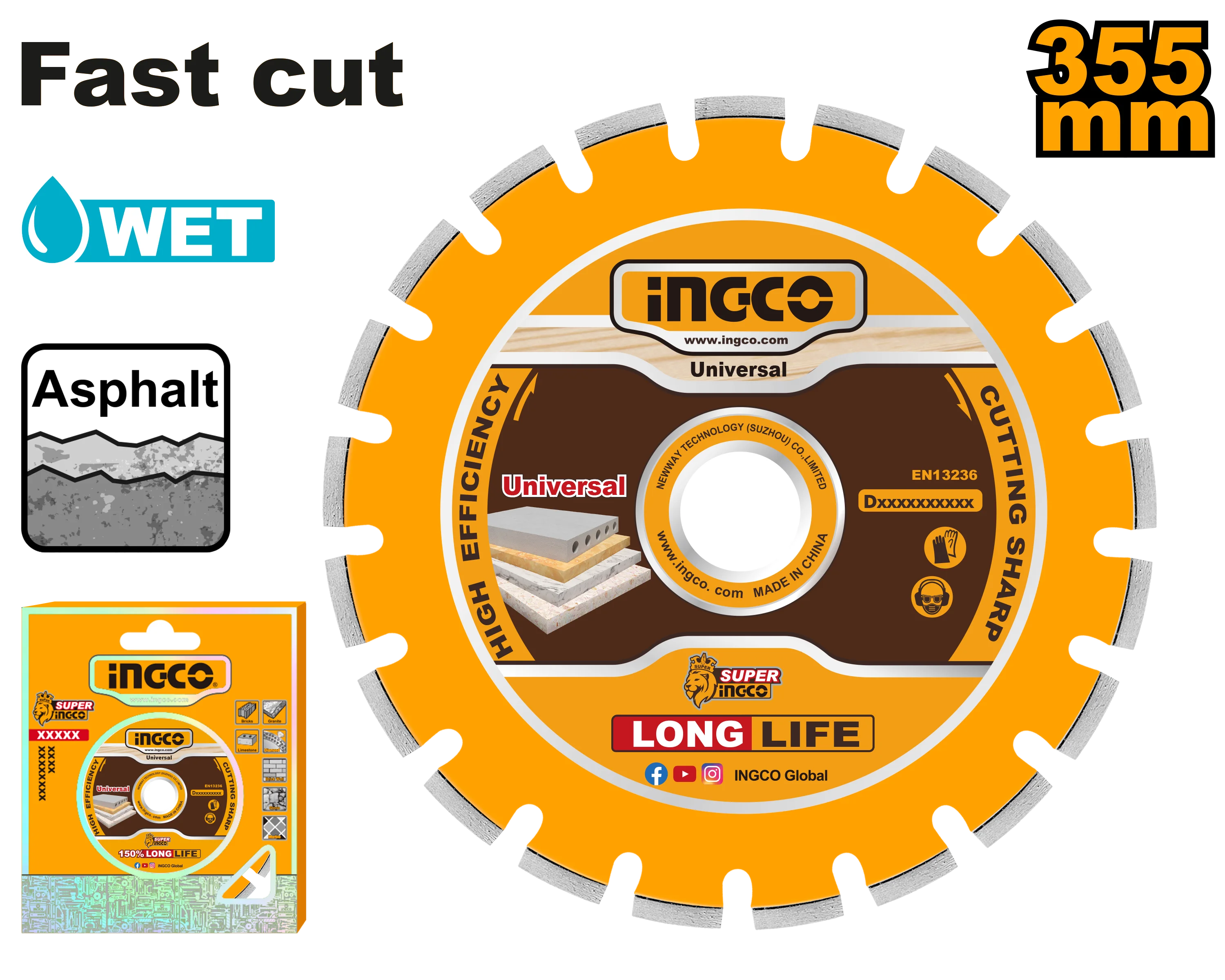 Diamond Disc For Asphalt And Concrete Cutting