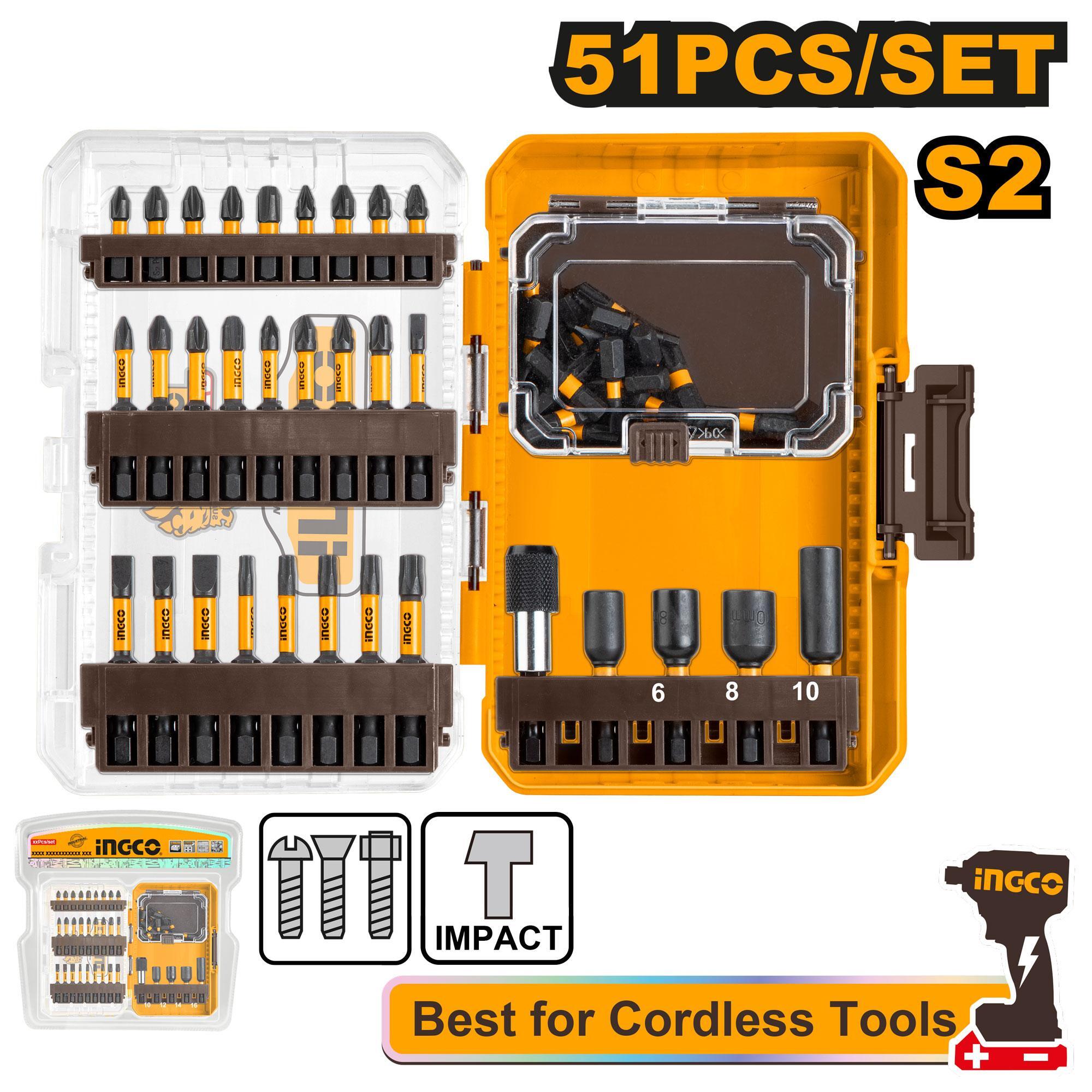 51 Pcs Impact Screwdriver Bits Set