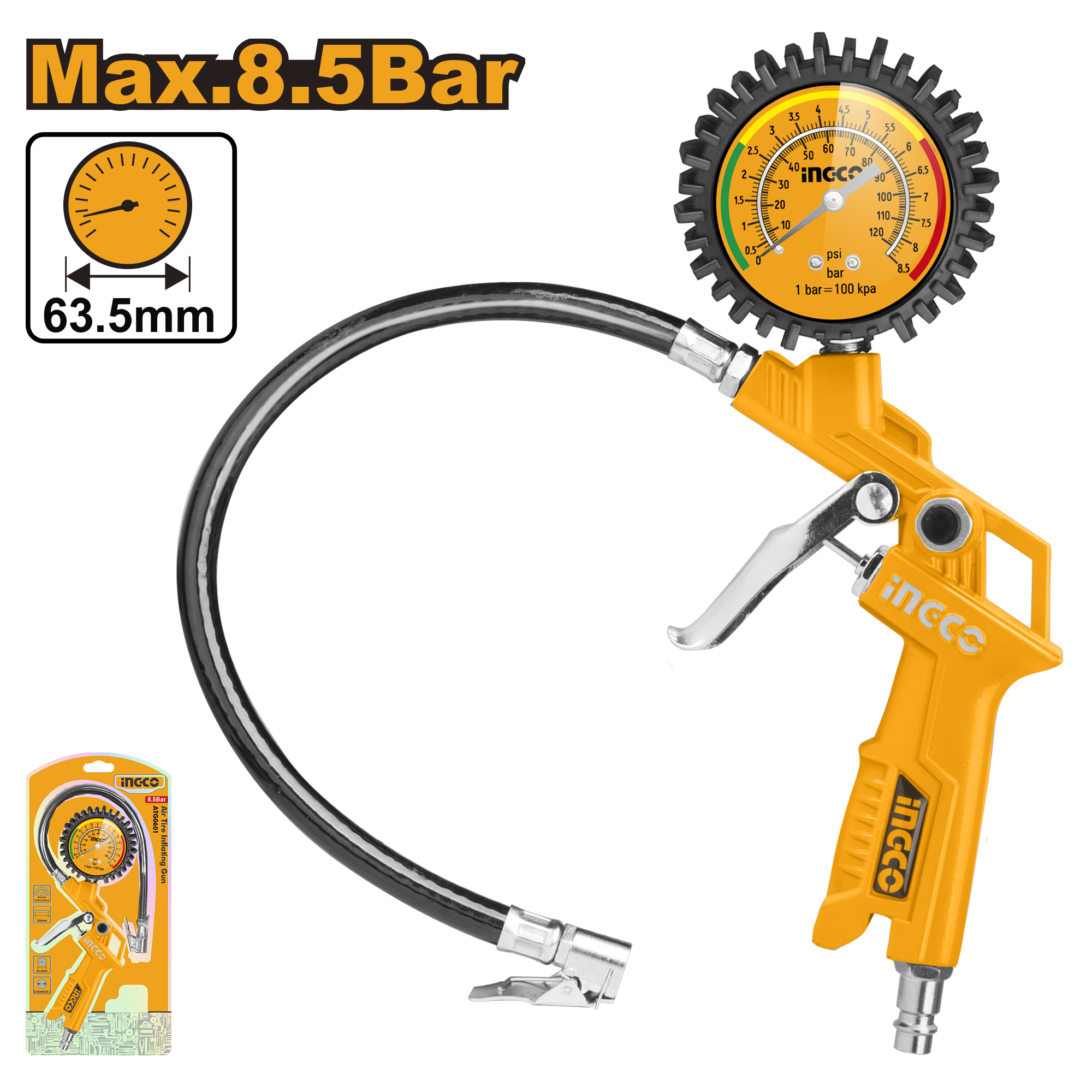 Air Tire Inflating Gun