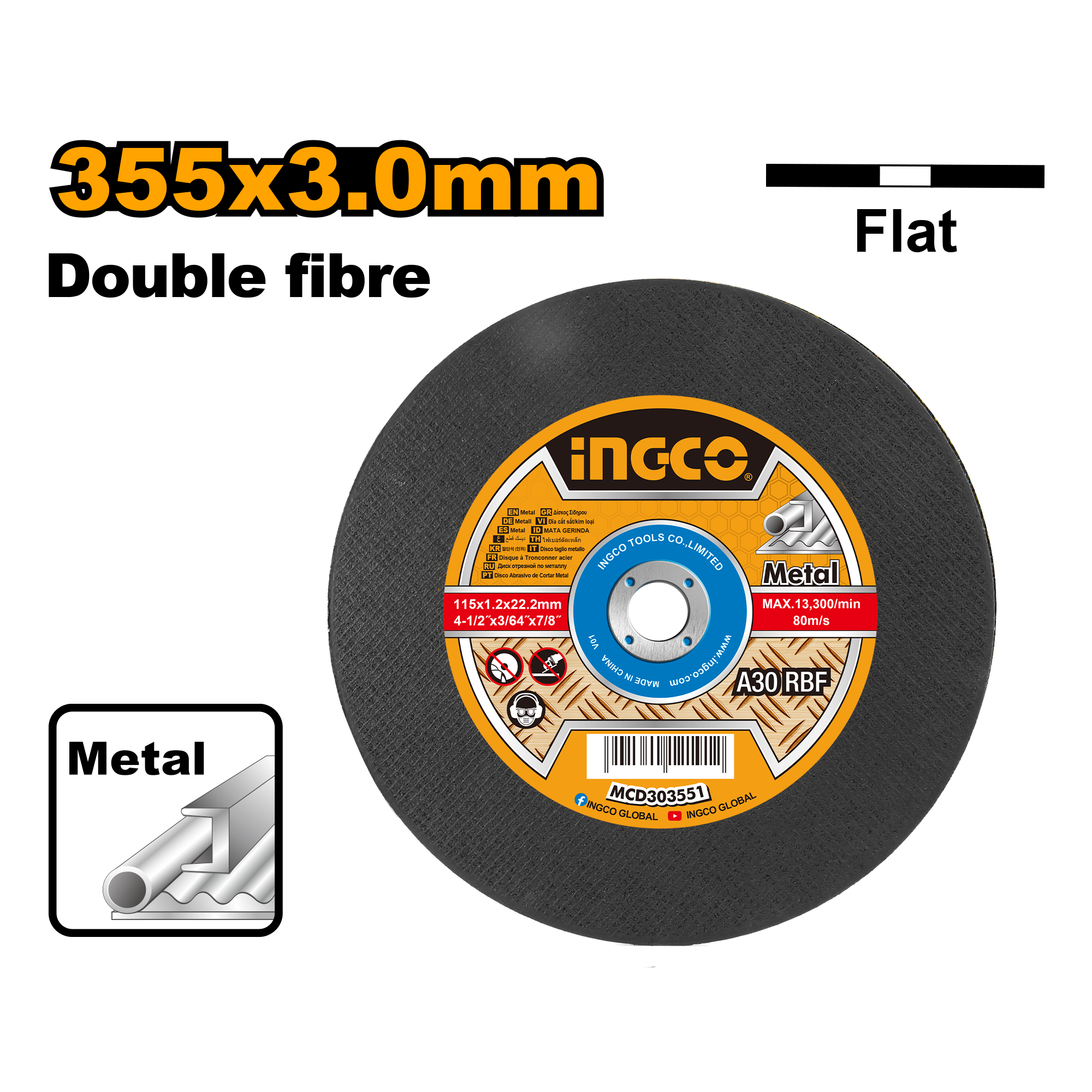 Abrasive Metal Cutting Disc