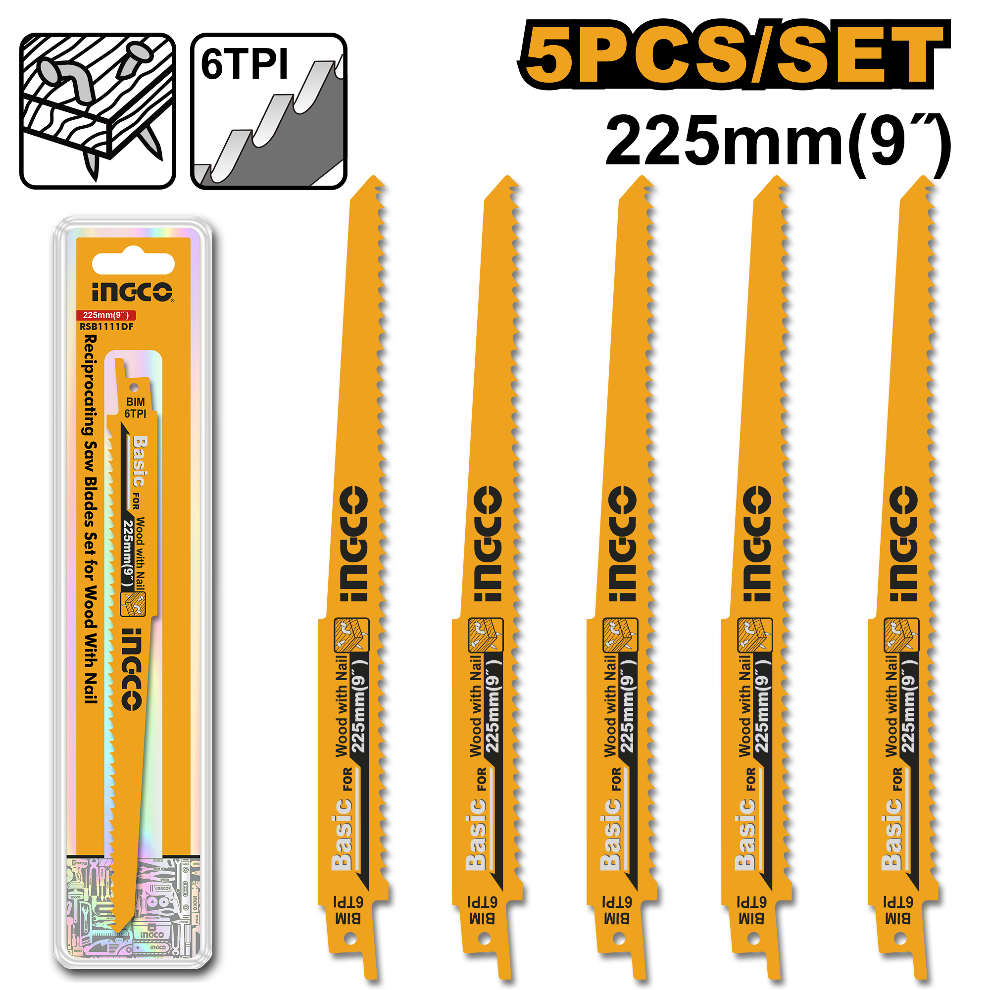 Reciprocating Saw Blades For Wood With Nail